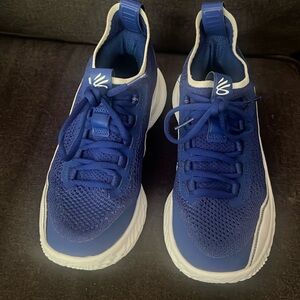 Steph Curry blue basketball sneakers- worn once
